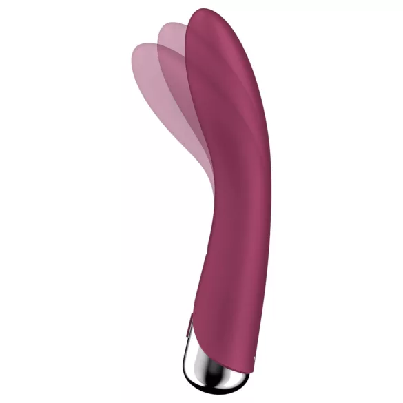 Satisfyer - vibrátor na G-bod s rotující hlavicí - červený
