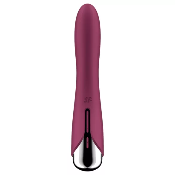 Satisfyer - vibrátor na G-bod s rotující hlavicí - červený