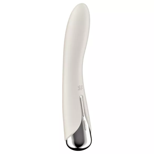 Satisfyer - G-bod vibrátor s rotující hlavicí - béžový