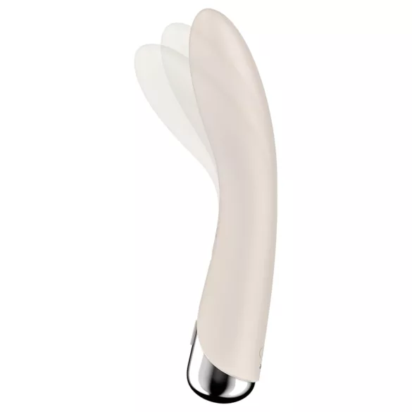 Satisfyer - G-bod vibrátor s rotující hlavicí - béžový
