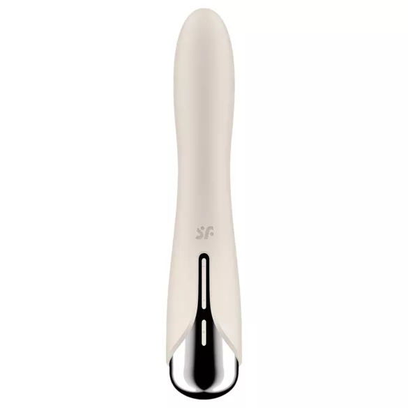 Satisfyer - G-bod vibrátor s rotující hlavicí - béžový