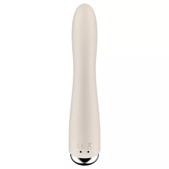 Satisfyer - G-bod vibrátor s rotující hlavicí - béžový