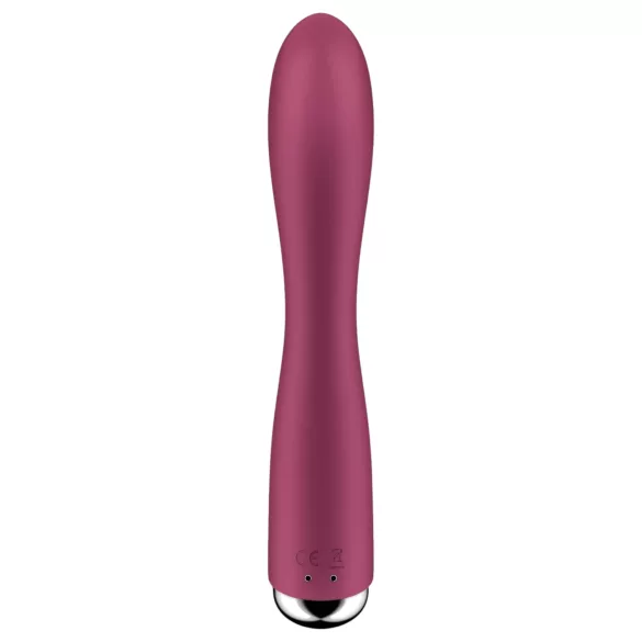 Satisfyer Spinning Rabbit 1 - rotační vibrátor s klitorálním ramenem - červený