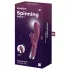 Satisfyer Spinning Rabbit 1 - rotační vibrátor s klitorálním ramenem - červený