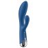 Satisfyer Spinning Rabbit 1 - rotační vibrátor s klitorálním ramenem (modrý)