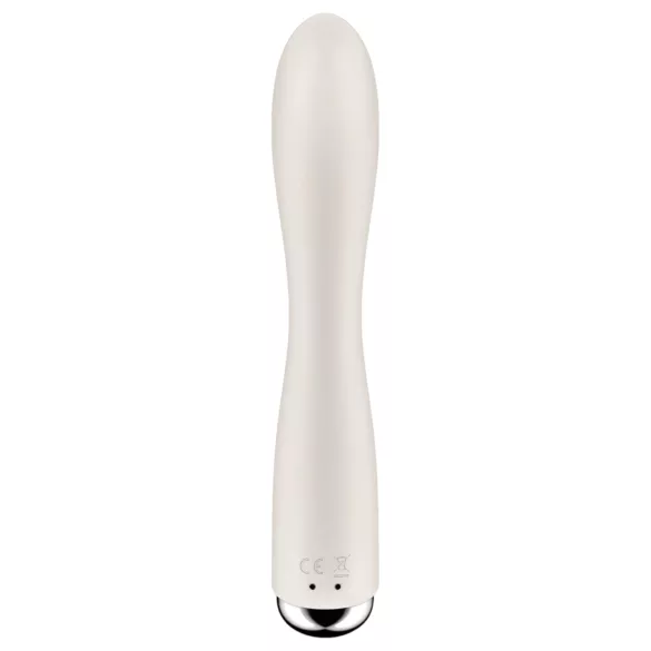 Satisfyer Spinning Rabbit 1 - rotační vibrátor s klitorálním ramenem - béžový