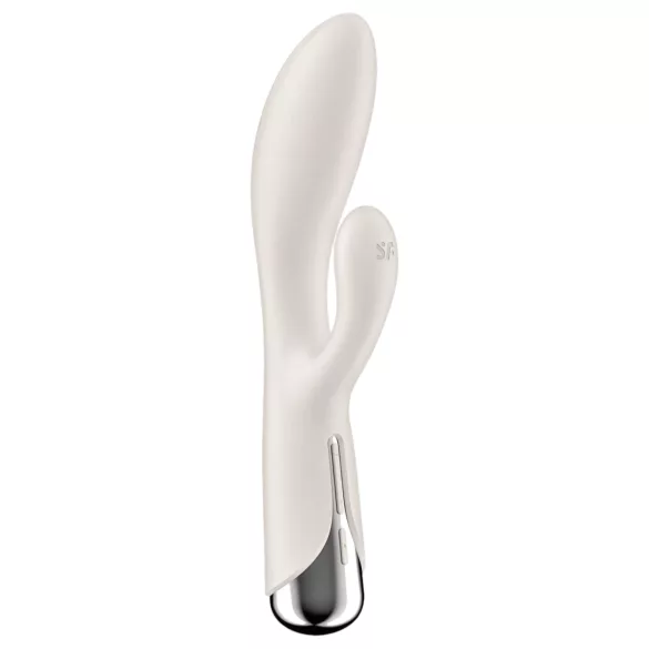 Satisfyer Spinning Rabbit 1 - rotační vibrátor s klitorálním ramenem - béžový