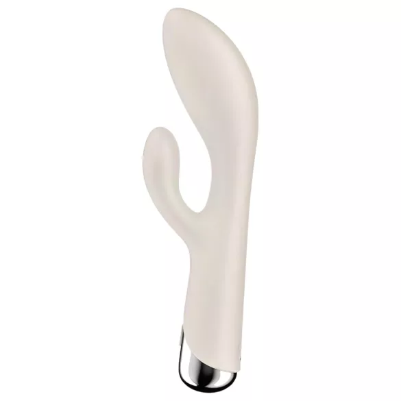 Satisfyer Spinning Rabbit 1 - rotační vibrátor s klitorálním ramenem - béžový