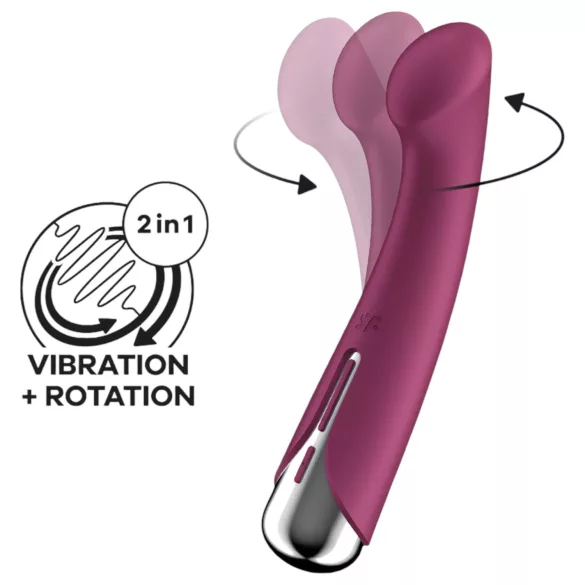 Satisfyer Spinning G-Spot 1 - rotační vibrátor na bod G - červený