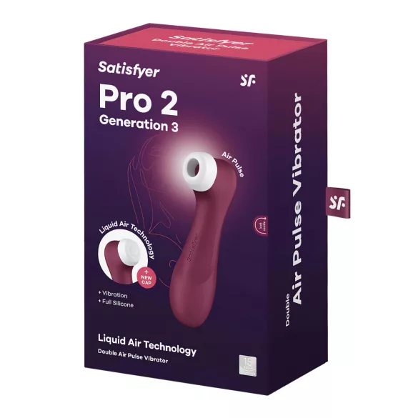 Satisfyer Pro 2 Gen3 - stimulátor klitorisu na vlny - dobíjecí - červený