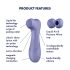 Satisfyer Pro 2 Gen3 - akumulátorový stimulátor klitorisu s vlnami (fialový)