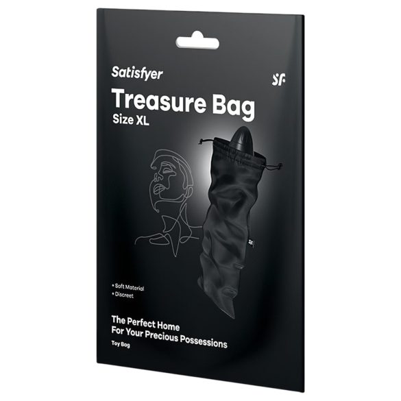 Satisfyer Treasure XL - černá úložná taška na hračky
