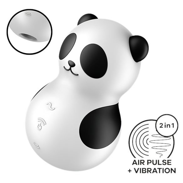 Satisfyer Pocket Panda - vzduchová stimulace klitorisu (černá)