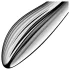 Satisfyer - ocelové dildo - drážkované - stříbrné
