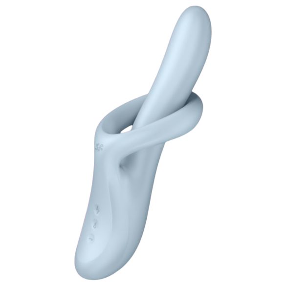 Satisfyer Heat Flex 4 - zahřívací vibrátor s klitorální rukojetí (stříbrný)