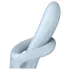 Satisfyer Heat Flex 4 - hřejivý vibrátor s raménkem na klitoris (modrý)