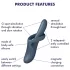 Satisfyer Heat Flex 4 - vibrační ohřívací vibrátor na klitoris s ramenem - šedý