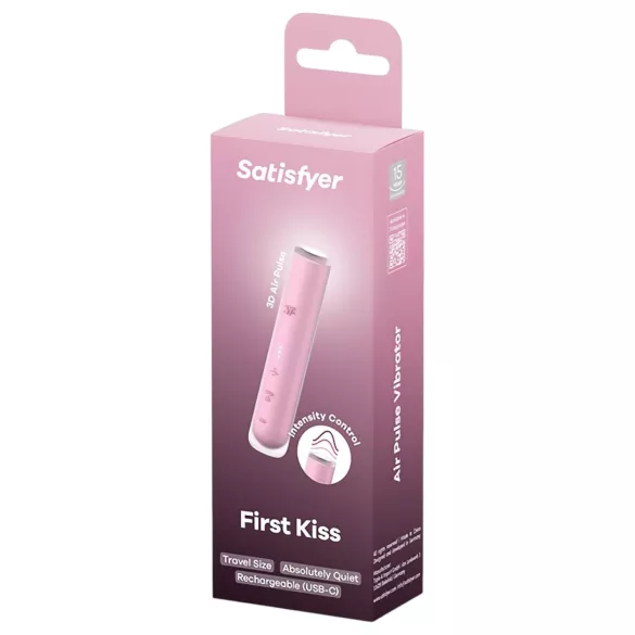 Satisfyer First Kiss - stimulátor klitorisu s tlakovými vlnami (růžový)