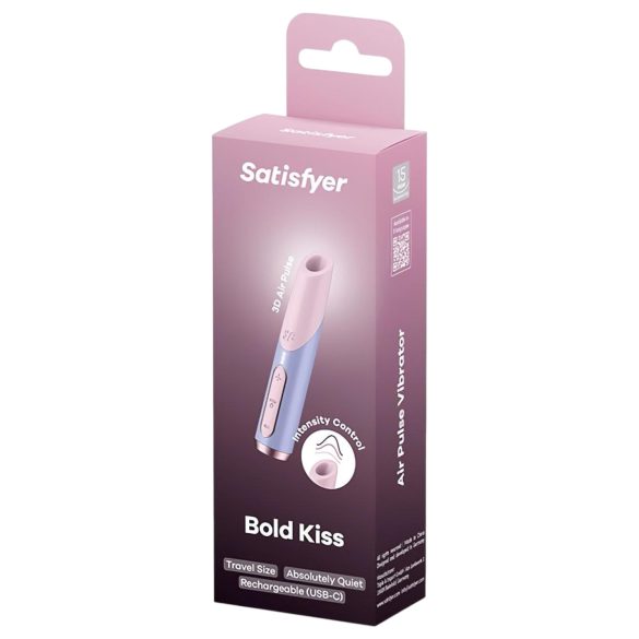 Satisfyer Bold Kiss - vzduchová rtěnka vibrátor (růžový)