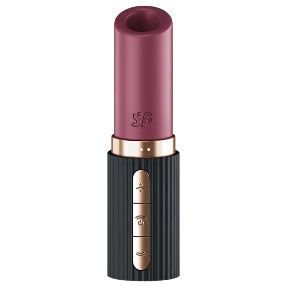 Satisfyer Pro 2 Kiss - Vzduchový vibrátor ve tvaru rtěnky (černý)