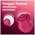 Satisfyer Tongue Twister - rotační jazykový vibrátor na klitoris - růžový