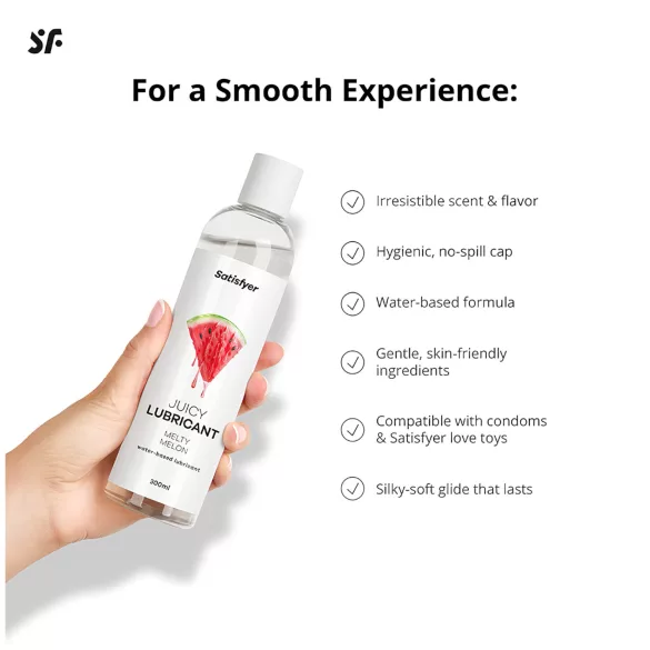 Satisfyer - lubrikant s příchutí melounu - 300ml