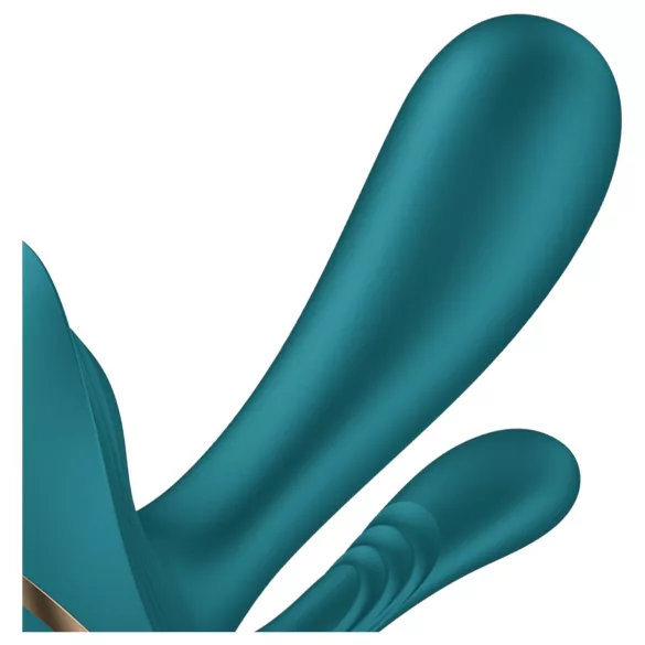 Satisfyer Top Secret+ - nositelný vibrátor se 3 rameny - zelený