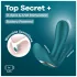 Satisfyer Top Secret+ - nositelný vibrátor se 3 rameny - zelený