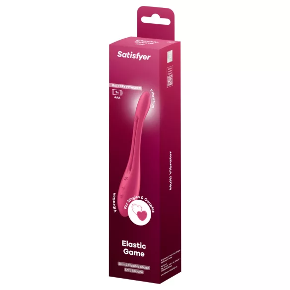 Satisfyer - párový vibrátor - flexibilní, růžový