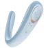 Satisfyer Double Classic - párový vibrátor (modrý)