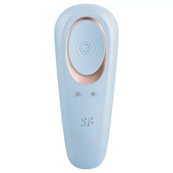 Satisfyer Double Classic - párový vibrátor (modrý)