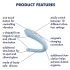 Satisfyer Double Classic - párový vibrátor (modrý)