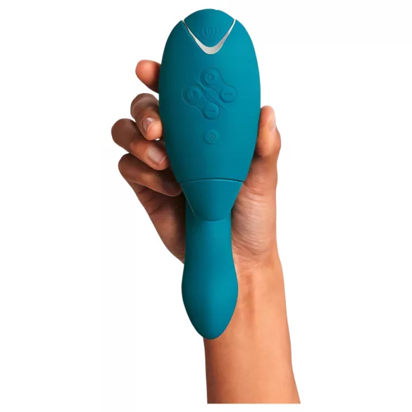 Womanizer DUO 2 - králíček vibrátor s vakuovou stimulací klitorisu (Petrol)