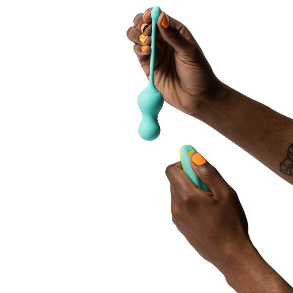 ROMP Cello - vibrační venušiny kuličky s dálkovým ovládáním - zelené