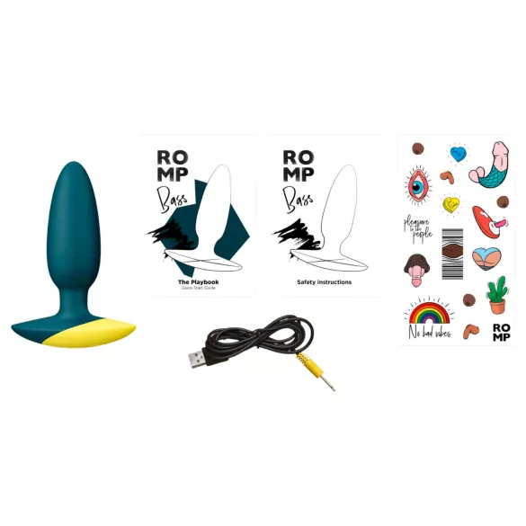 ROMP - anální vibrátor - vodotěsný - zelený