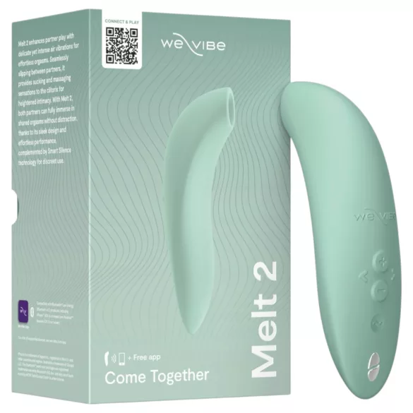 We-Vibe Melt 2 - Vzduchový stimulátor klitorisu ovládaný aplikací (tyrkysový)