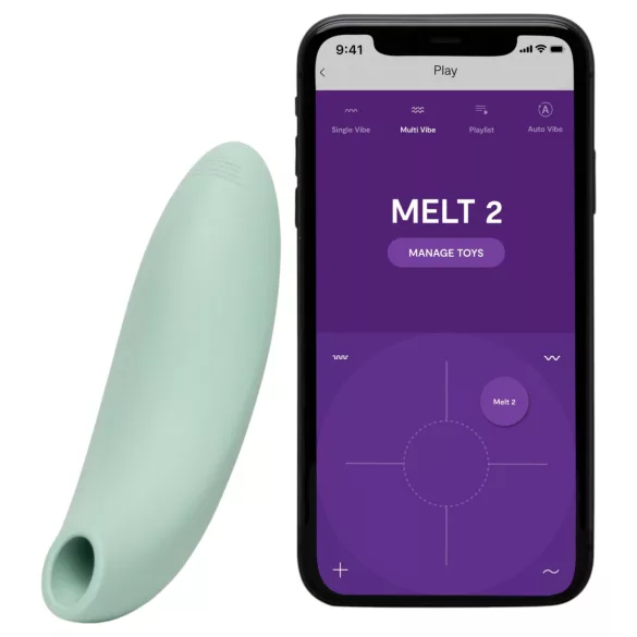 We-Vibe Melt 2 - Vzduchový stimulátor klitorisu ovládaný aplikací (tyrkysový)