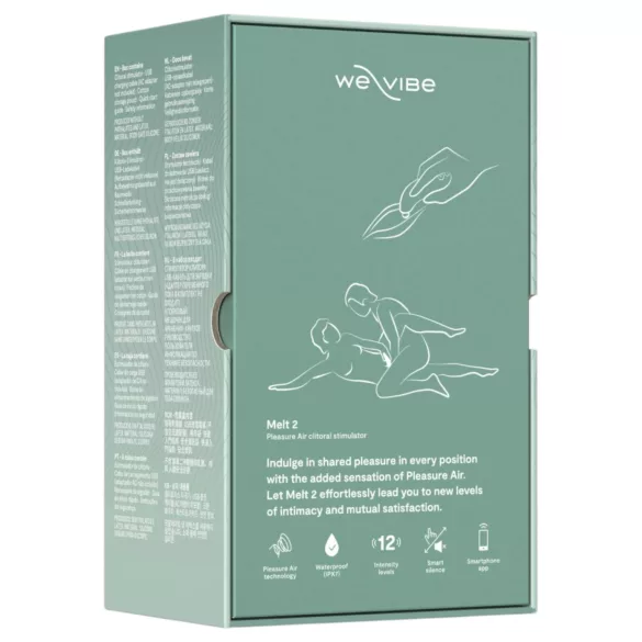 We-Vibe Melt 2 - Vzduchový stimulátor klitorisu ovládaný aplikací (tyrkysový)