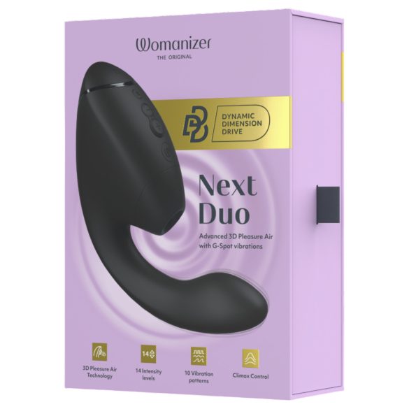 Womanizer Next Duo - 2v1 G-bod vibrátor (černý)