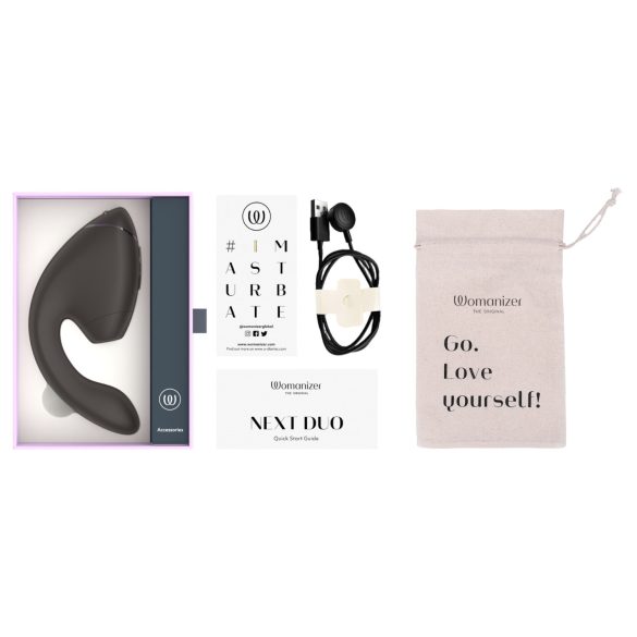 Womanizer Next Duo - 2v1 G-bod vibrátor (černý)