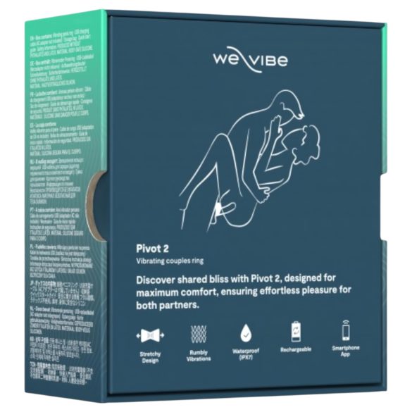 We-Vibe Pivot 2 - chytrý vibrační kroužek na penis (modrý)