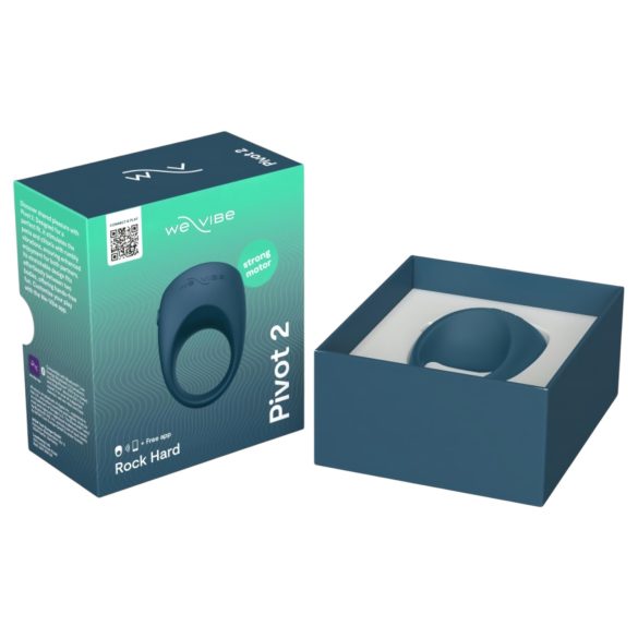 We-Vibe Pivot 2 - chytrý vibrační kroužek na penis (modrý)