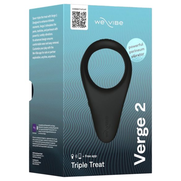 We-Vibe Verge 2 - inteligentní vibrační kroužek na penis (černý)