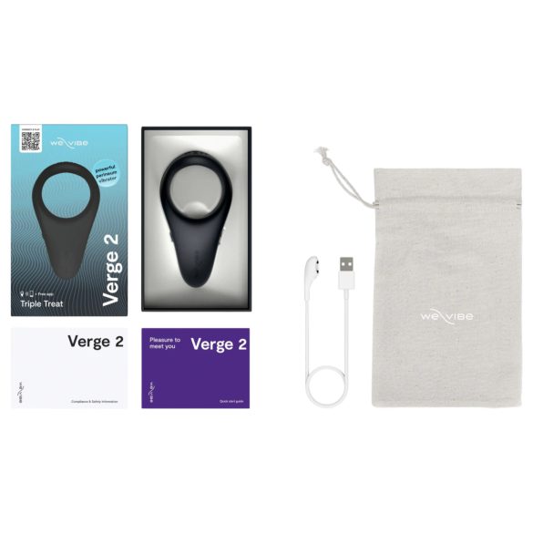 We-Vibe Verge 2 - inteligentní vibrační kroužek na penis (černý)