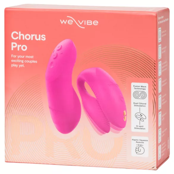 We-Vibe Chorus Pro - párový vibrátor s aplikací a dálkovým ovládáním (růžový)
