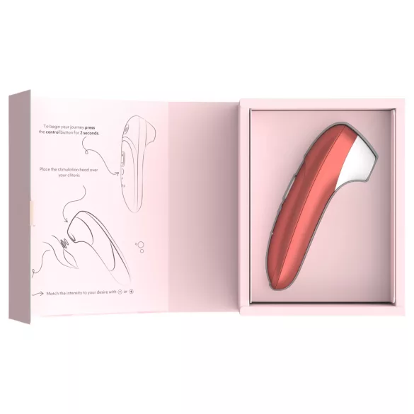 Womanizer Pro - stimulátor klitorisu s tlakových vln (červený)