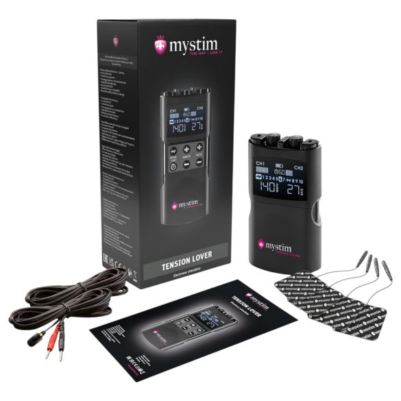 mystim Tension Lover 2 - digitální elektro sada (černá)
