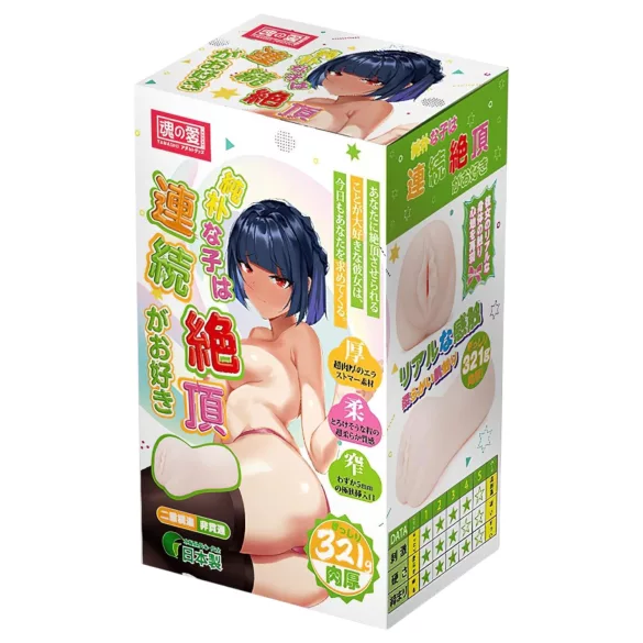 TAMASHII Continuous Orgasm - anime umělá vagína masturbátor (přírodní)