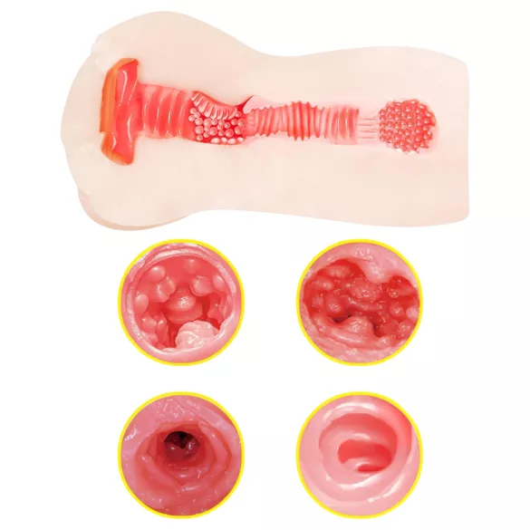 TAMASHII Continuous Orgasm - anime umělá vagína masturbátor (přírodní)