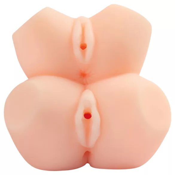 TAMASHII Mother and Daughter - hentai dvojitý vaginální masturbátor (přírodní)